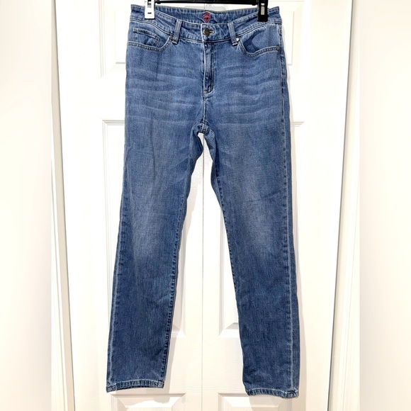 Brooks Brothers Women's Size 6 Red Fleece Denim Jeans Blue Stretch Cotton. GUC - Picture 1 of 15